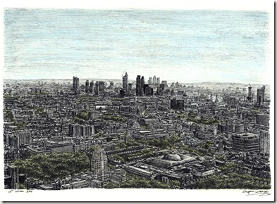 View of London from the top of BT Tower-stephenwiltshire.co.uk