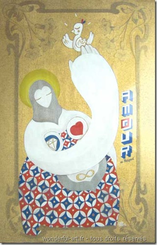 peinture symbolique - art sacré - art contemporain - www.wonderful-art.fr - les mamas