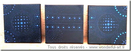 tableau inspiration art aborigène-www.wonderful-art.fr