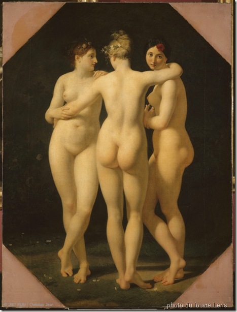 louvre-les-trois-graces-Jean-Baptiste REGNAULT (Paris, 1754 - Paris, 1829)