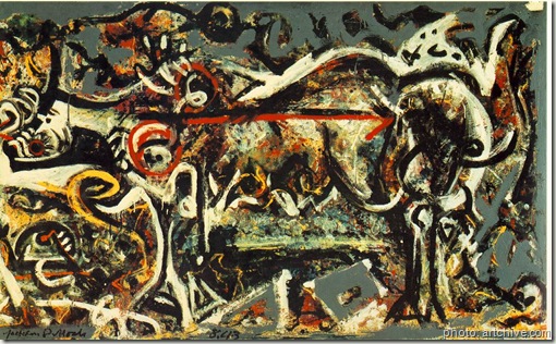 jackson pollock et le chamanisme-www.wonderful-art.fr-she_wolf 1953