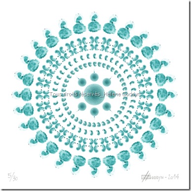 la creation de la vie_mandala sur la vie_mandala sur la creation_mandala humain_Hélène-Goddyn_estampe-VIE_Digigraphie_wonderful art_art et médecine_art et imagerie médicale_creation des bebes_foetus