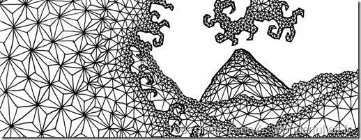 Estampe-delta_A5_vague_Emmanuelle-Prudhomme_dessin-fractal_dessin-triangle