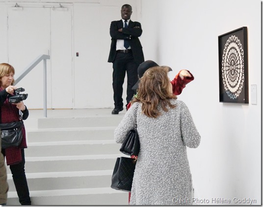 Concours Art&Care, sous la co-présidence d’Olivier Picasso et du Dr Georges Rodesch. Le Prix Philips-Arstper, a été décerné  par les dirigeants de Philips & Artsper à Hélène Goddyn pour son Mandala Humain "Mystique", le 2 avril 2015 au Palais de Tokyo, Paris. 