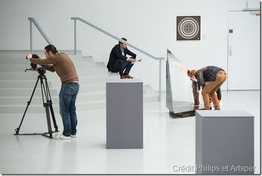 Concours Art&Care, sous la co-présidence d’Olivier Picasso et du Dr Georges Rodesch. Le Prix Philips-Arstper, a été décerné  par les dirigeants de Philips & Artsper à Hélène Goddyn pour son Mandala Humain "Mystique", le 2 avril 2015 au Palais de Tokyo, Paris. 